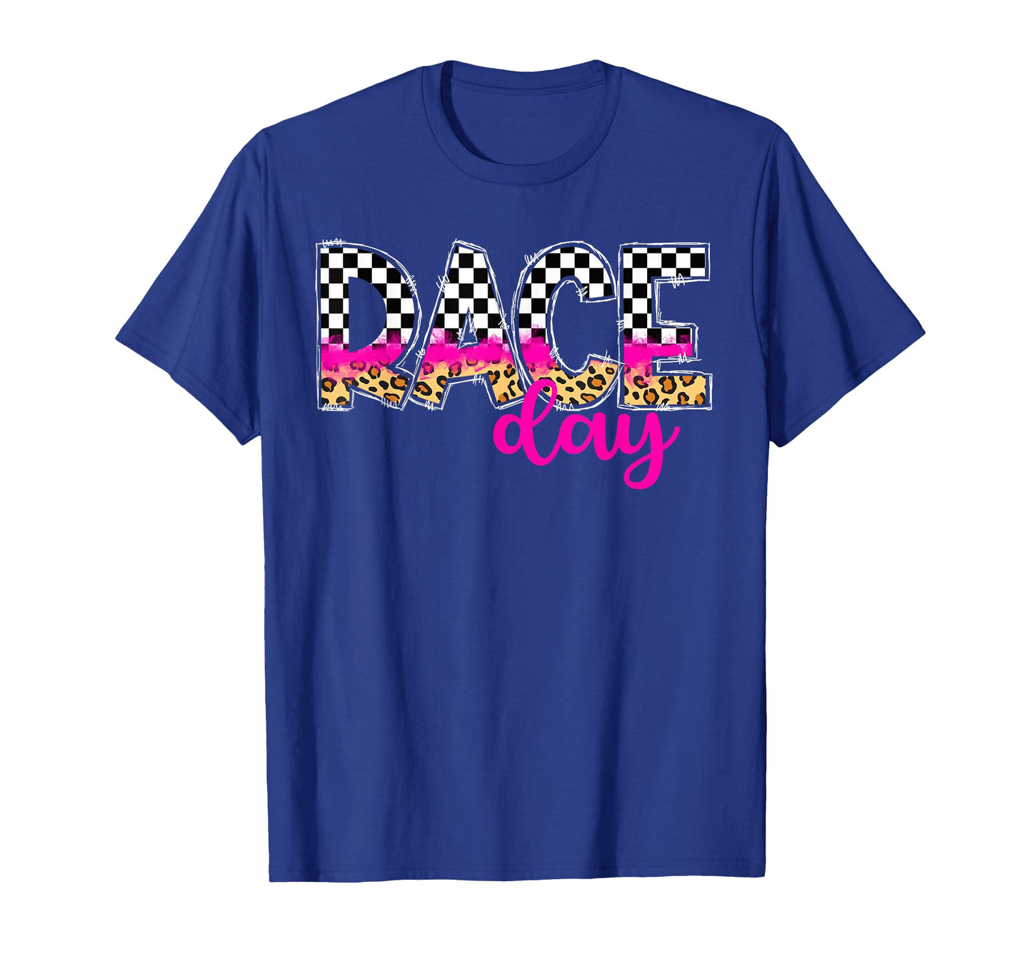 Car Race Day Car Racing Day Race Days Checkered Flag T-Shirt