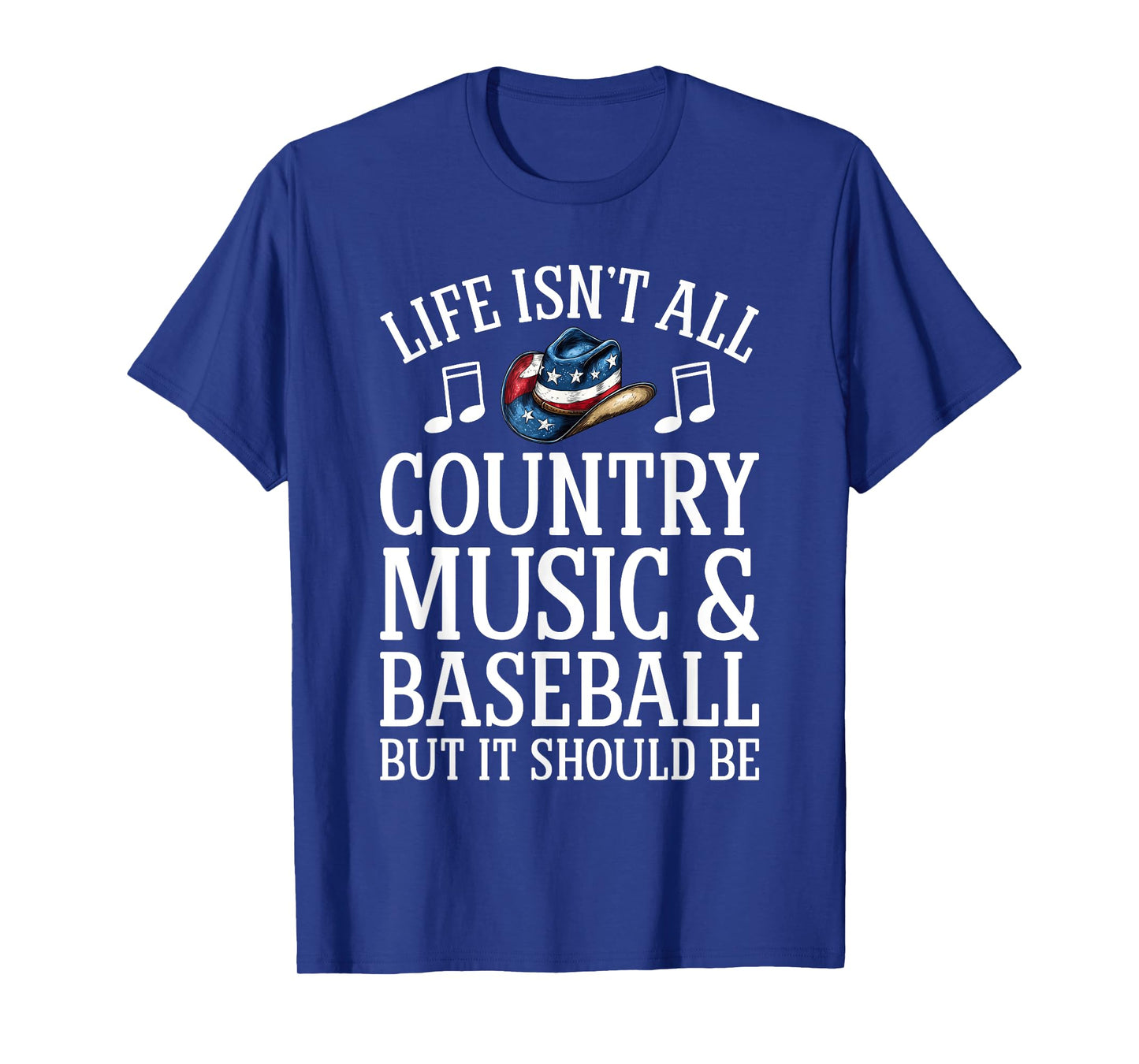 Country Music and Baseball Funny Country Music T-Shirt