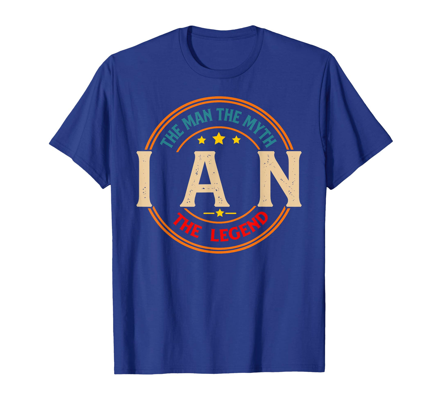 IAN The Man The Myth The Legend Vintage Personalized T-Shirt