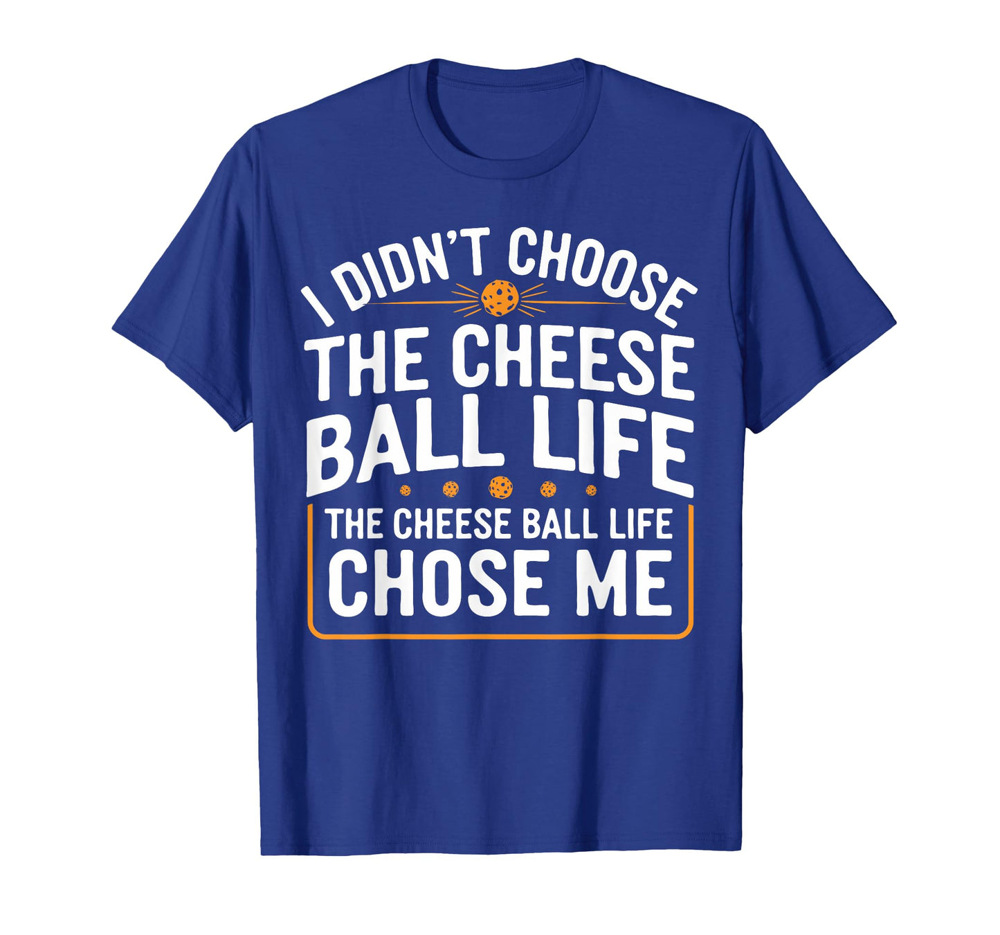 Cheese Balls Gifts & Tees Funny Cheese Ball Unisex-Adults T-Shirt Black Small Short Sleeve Classic Fit Polyester 100% Casual Modern Crew Neck Letter Print Fun Novelty-T-Shirts