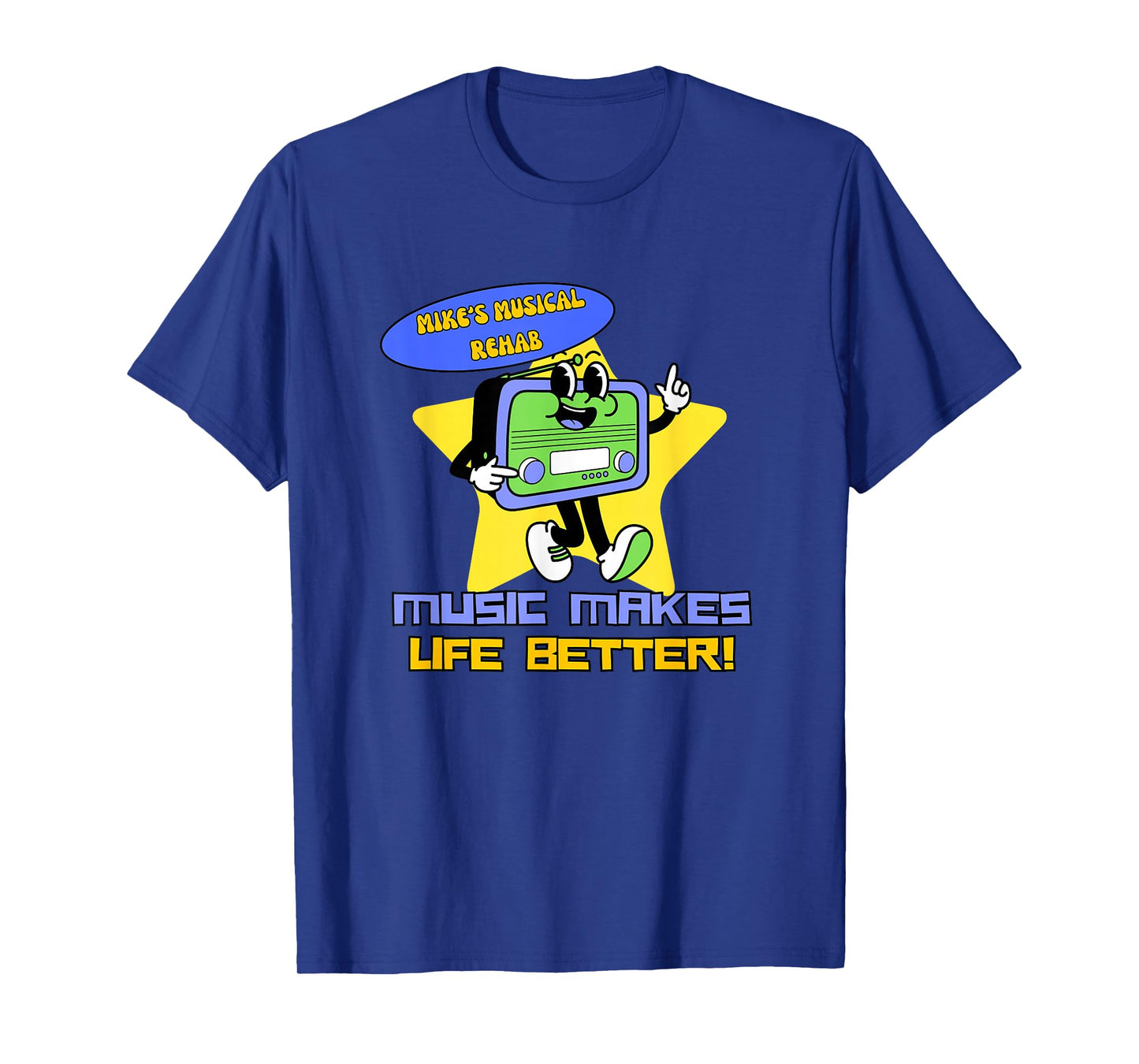 Music Makes Life Better Retro T-Shirt