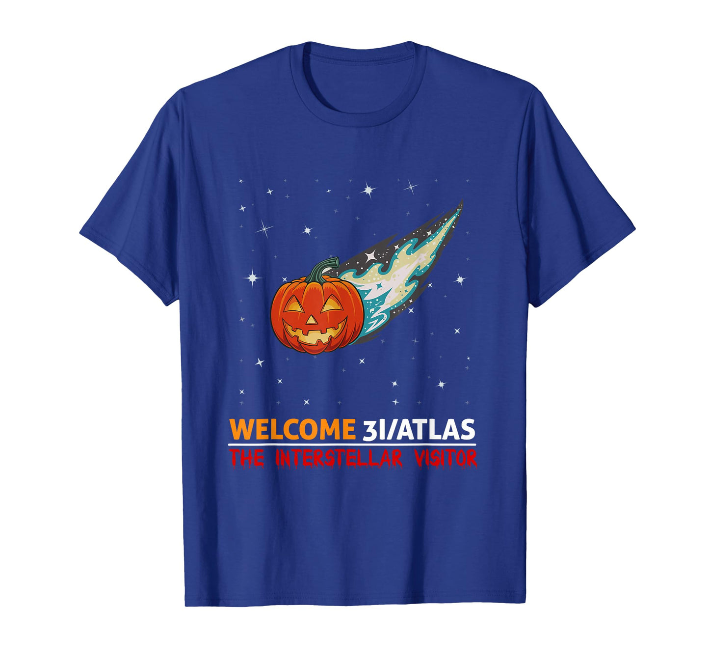 Halloween Pumpkin Comet 3I/Atlas Interstellar Visitor Art T-Shirt