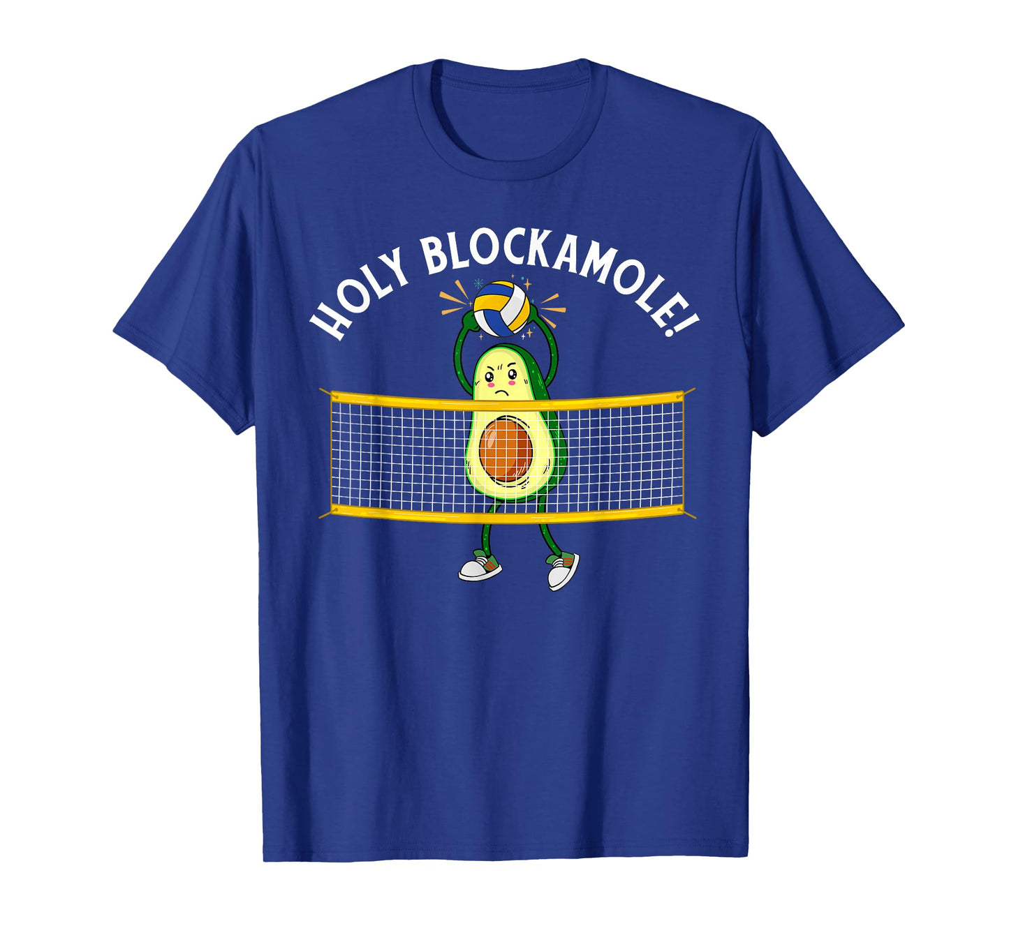 Holy Blockamole Volleyball Cute Funny Avocado Men Women Gift T-Shirt