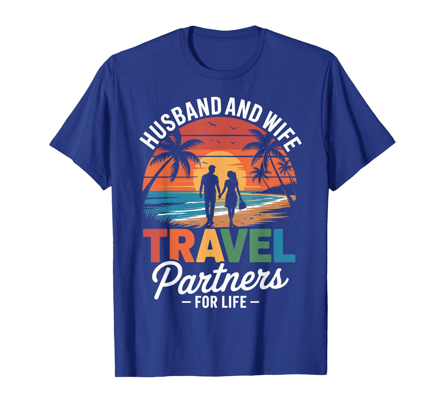 Husband and Wife Cruising Partners for Life Couples Cruise T-Shirt