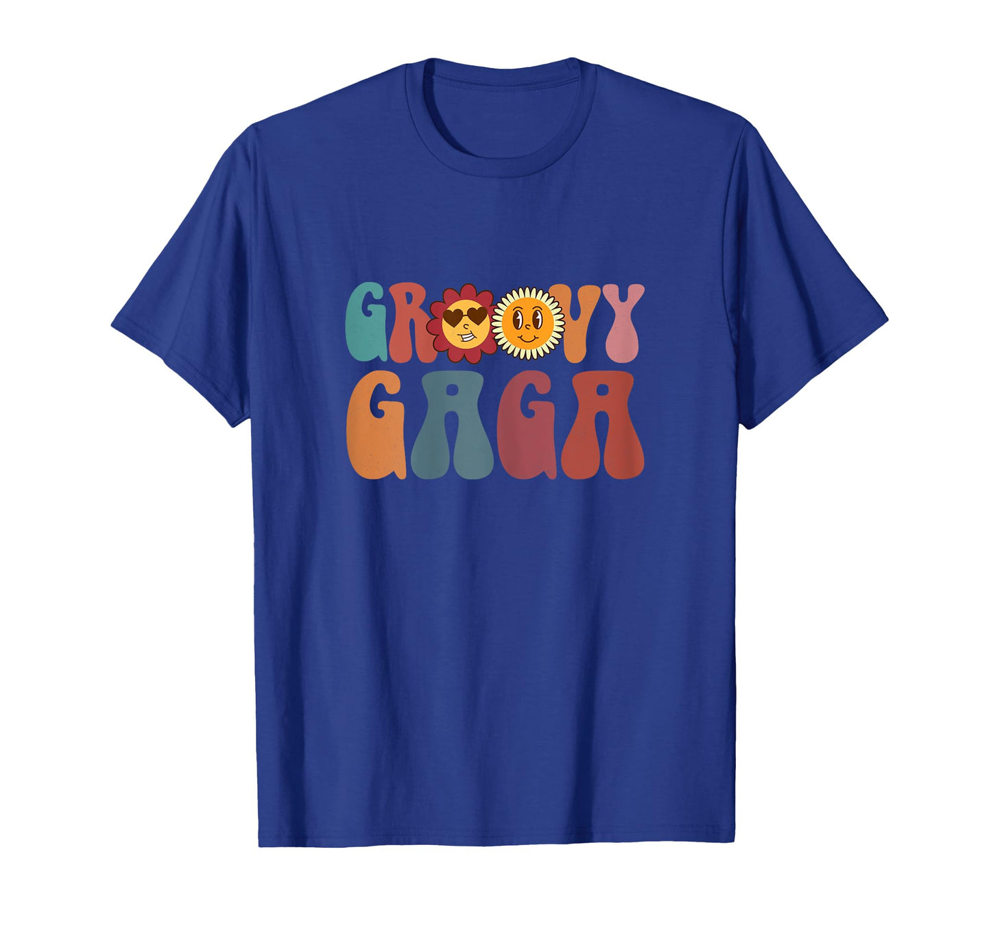 Retro Groovy Gaga Hippie Flower Gifts For Mother's Day T-Shirt