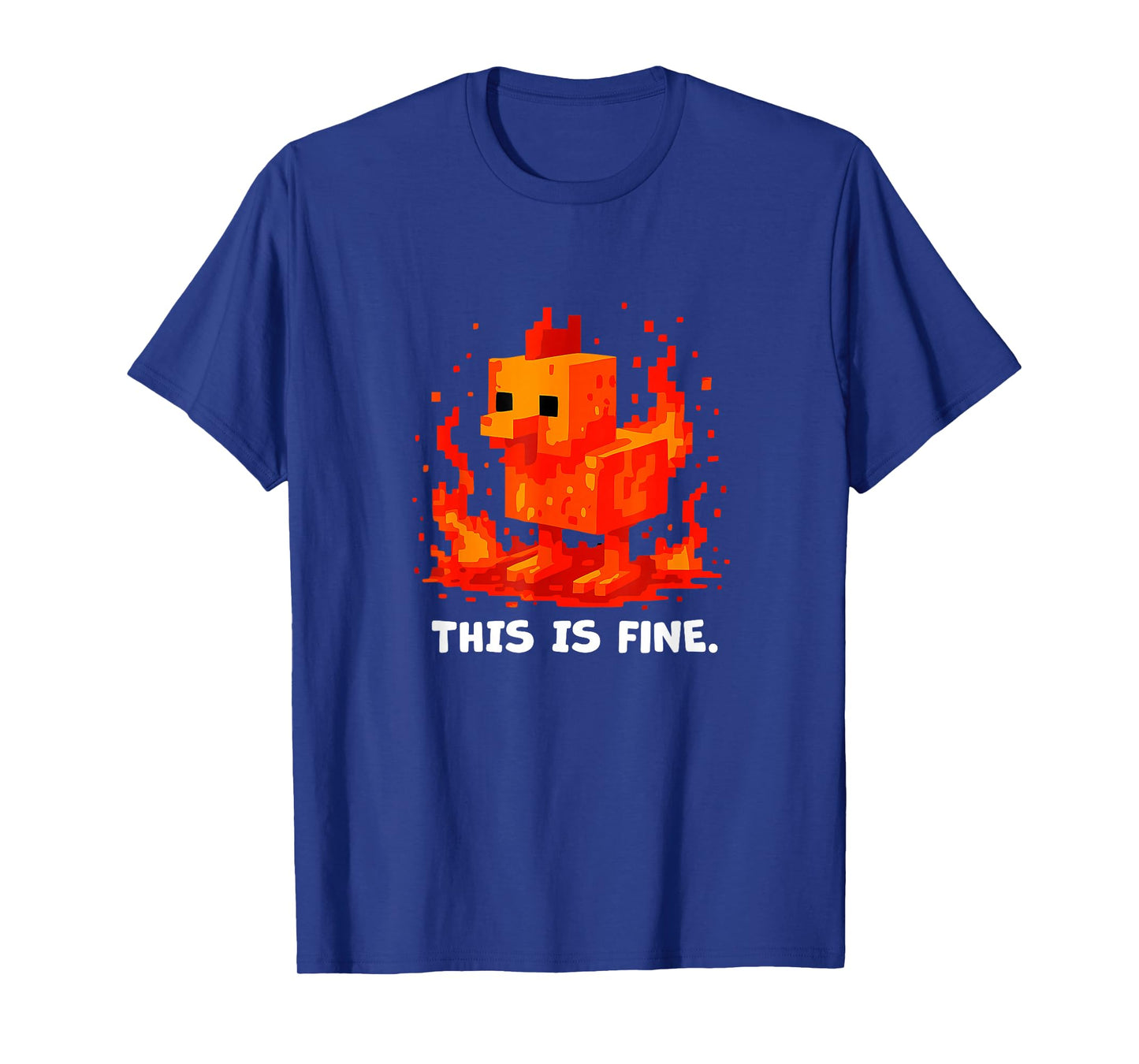Funny Chicken Shirt for Kids Chicken Lover This Is Fine T-Shirt