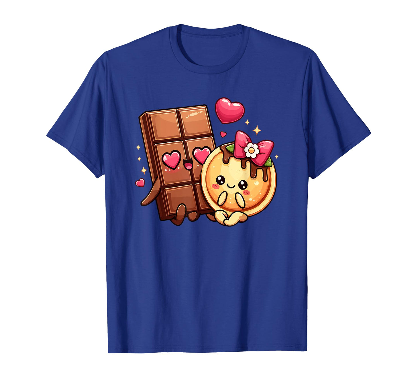 Choco And Pancake Couples Love Matching Chocolate Day T-Shirt
