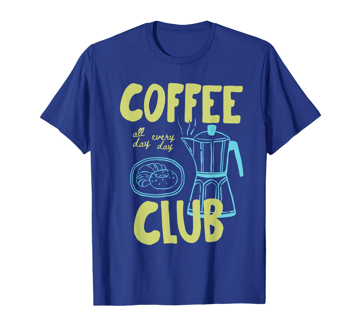 Retro Coffee Club Graphic For Coffee Lovers Men Women T-Shirt