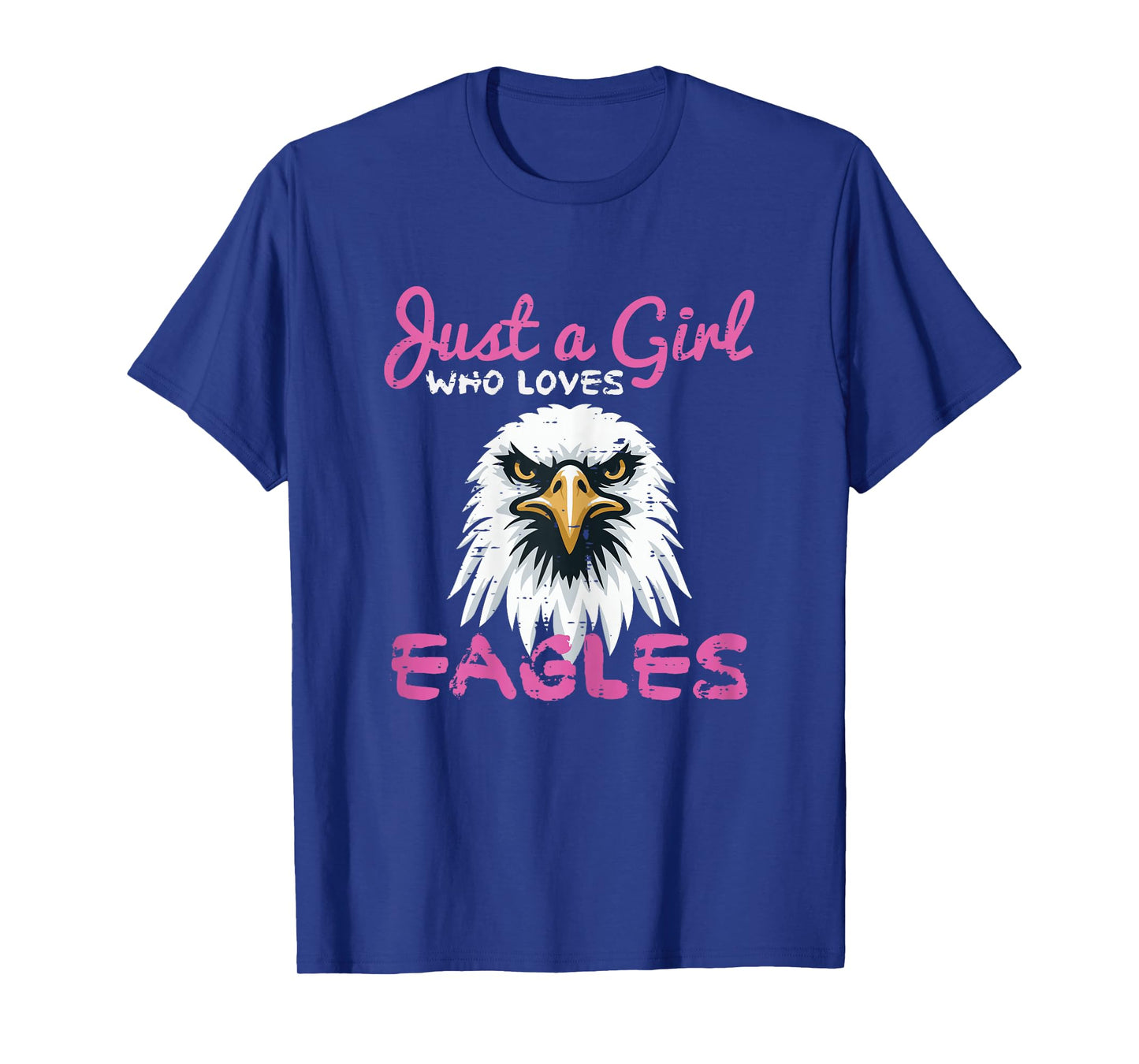 Girl Who Loves Eagle Bald Eagle Wildlife Girls Kids Women T-Shirt