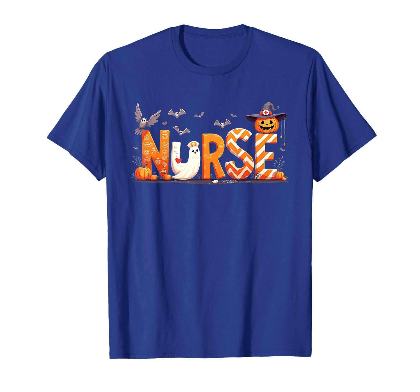 Cute Nurse Ghost Healthcare Worker Nurse Halloween T-Shirt