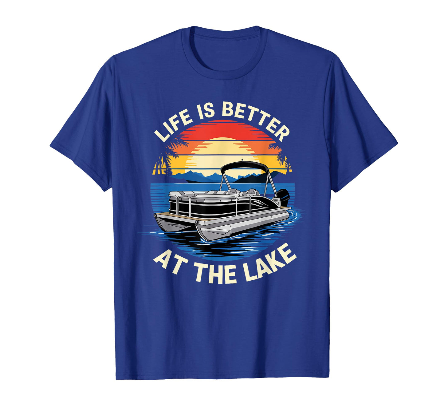 Pontoon Design for Men Women Pontoon Captain Pontoon Boat T-Shirt