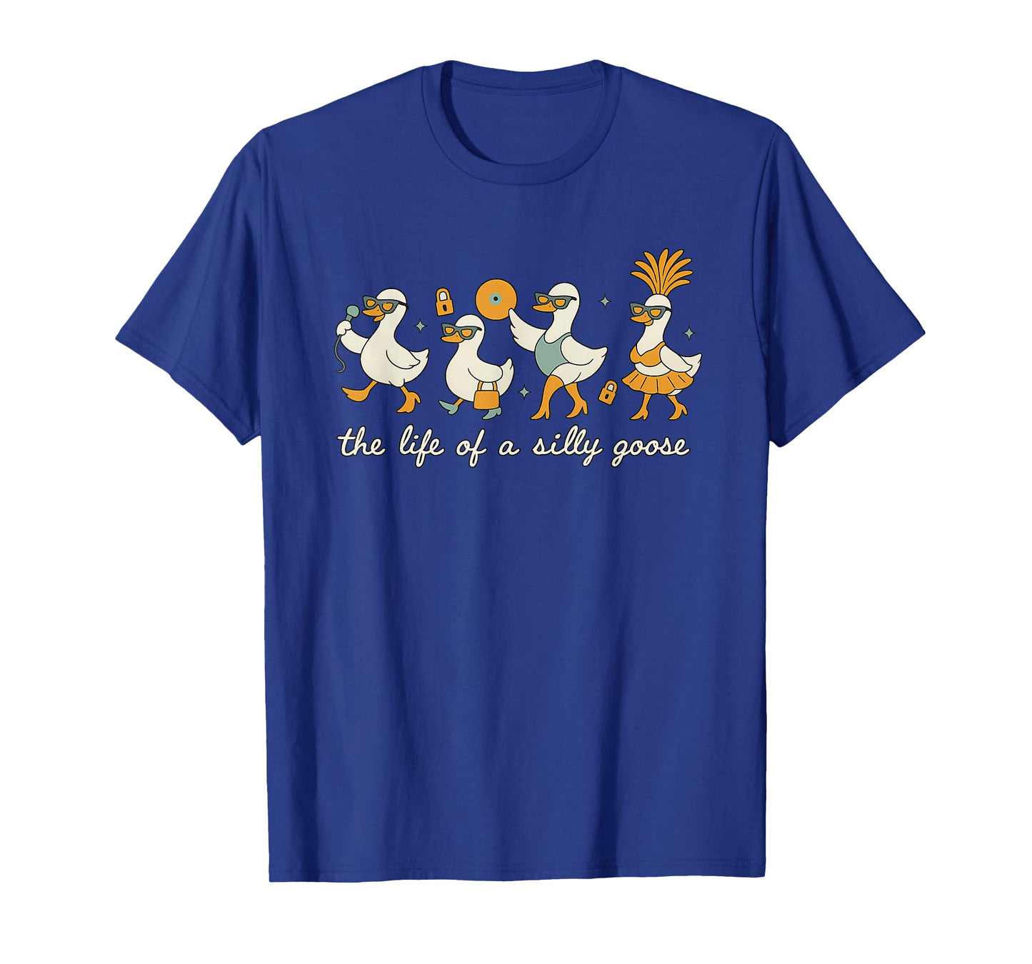 The Life of a Goose Funny Trendy Meme Silly Show Girl Tee T-Shirt