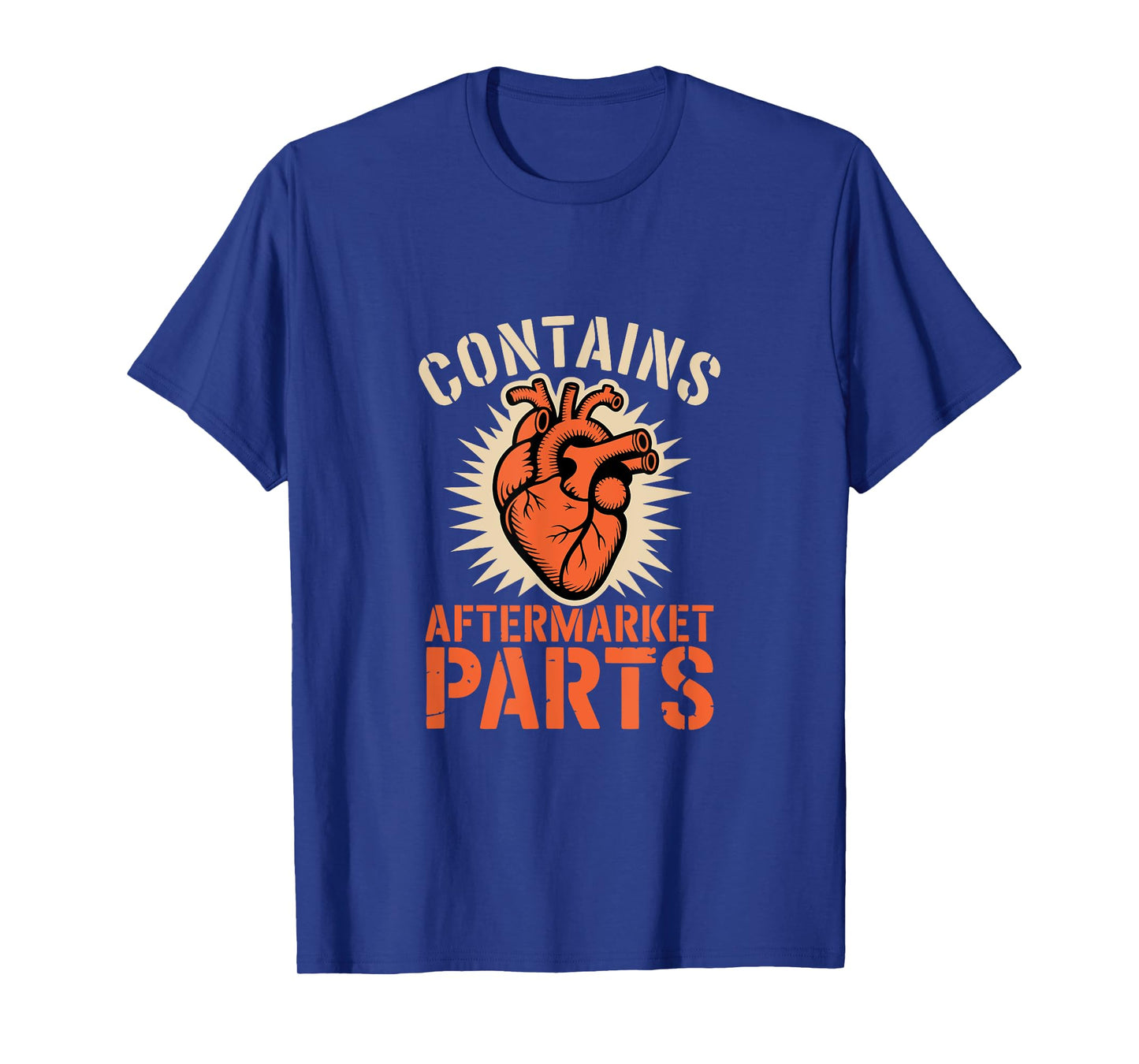 Contains Aftermarket Parts Pacemaker Heart Funny Medical T-Shirt