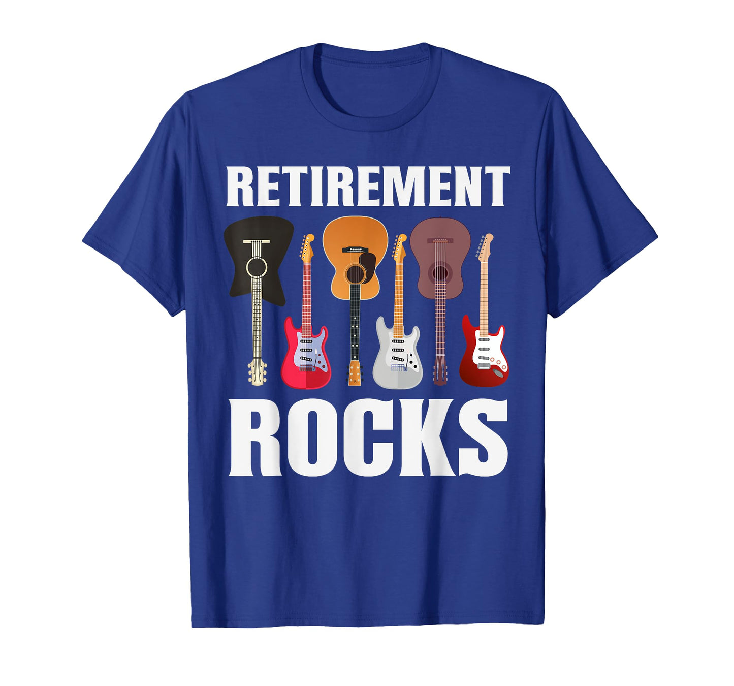 Funny Guitar Collector Retirement Rocks Guitarist Musician T-Shirt