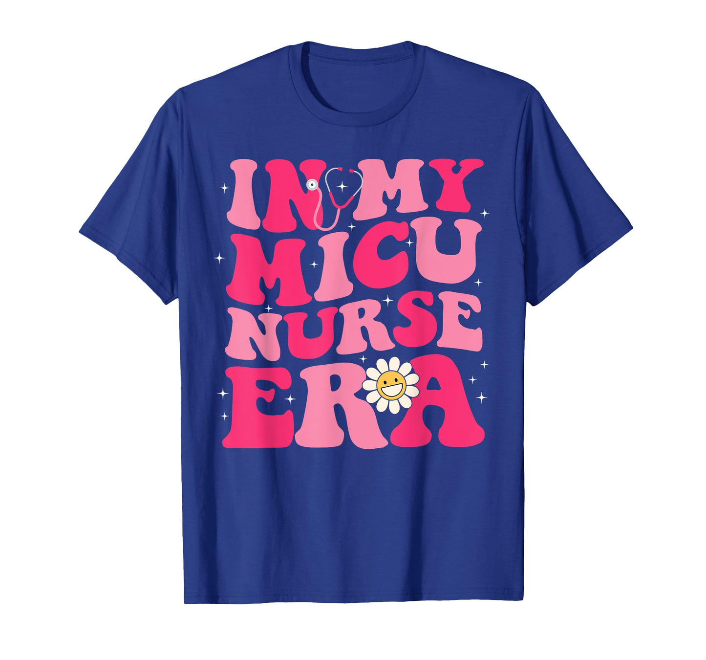 Groovy Retro In My MICU Era Hippie Groovy Love Nurse Life T-Shirt