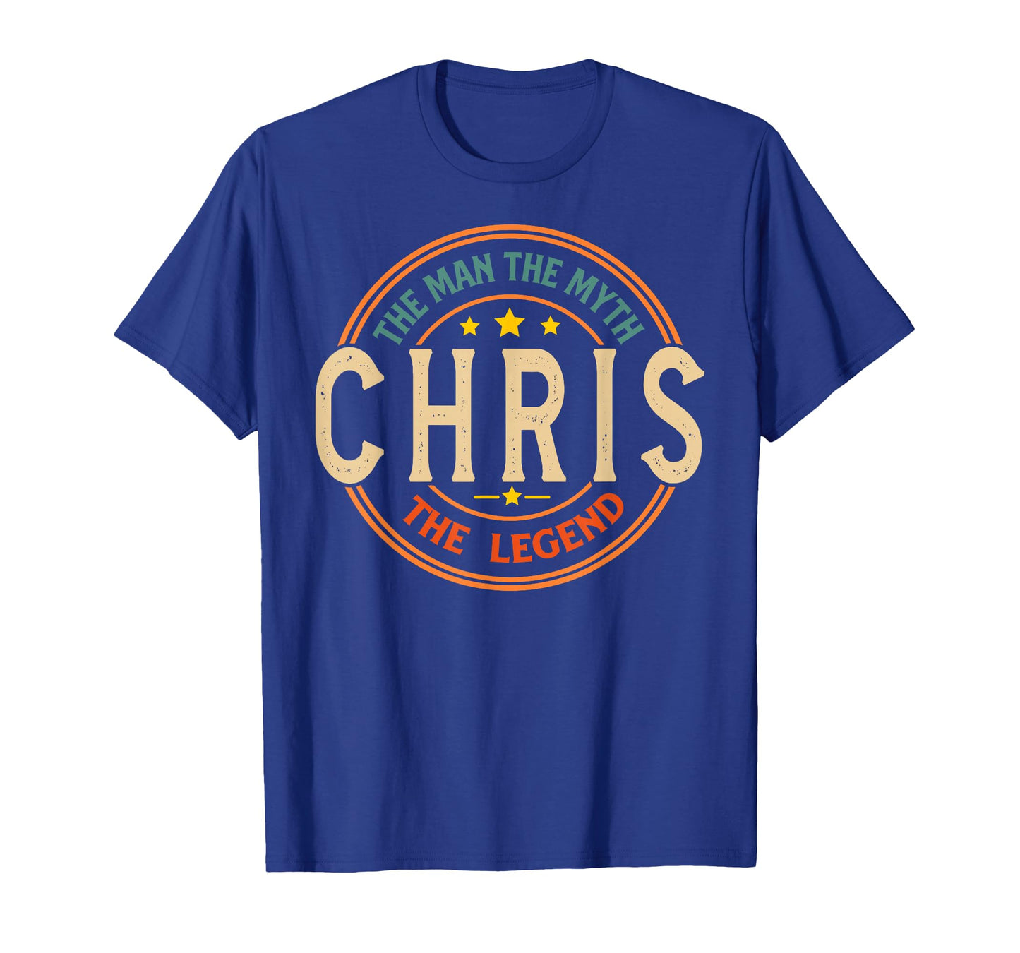 CHRIS The Man The Myth The Legend Vintage Personalized T-Shirt