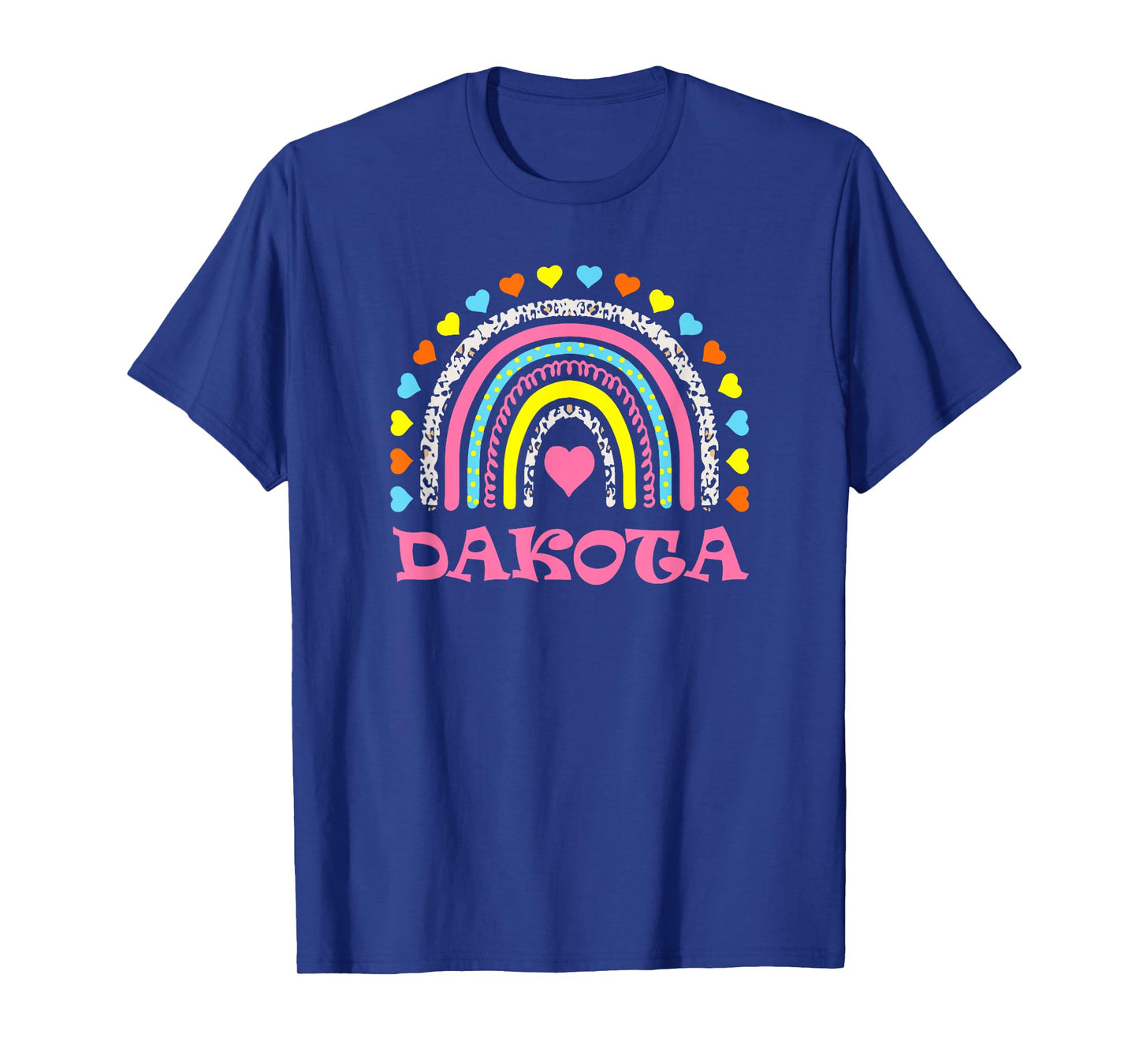 Dakota Cute Colorful Rainbow Design for Girls Name Dakota T-Shirt