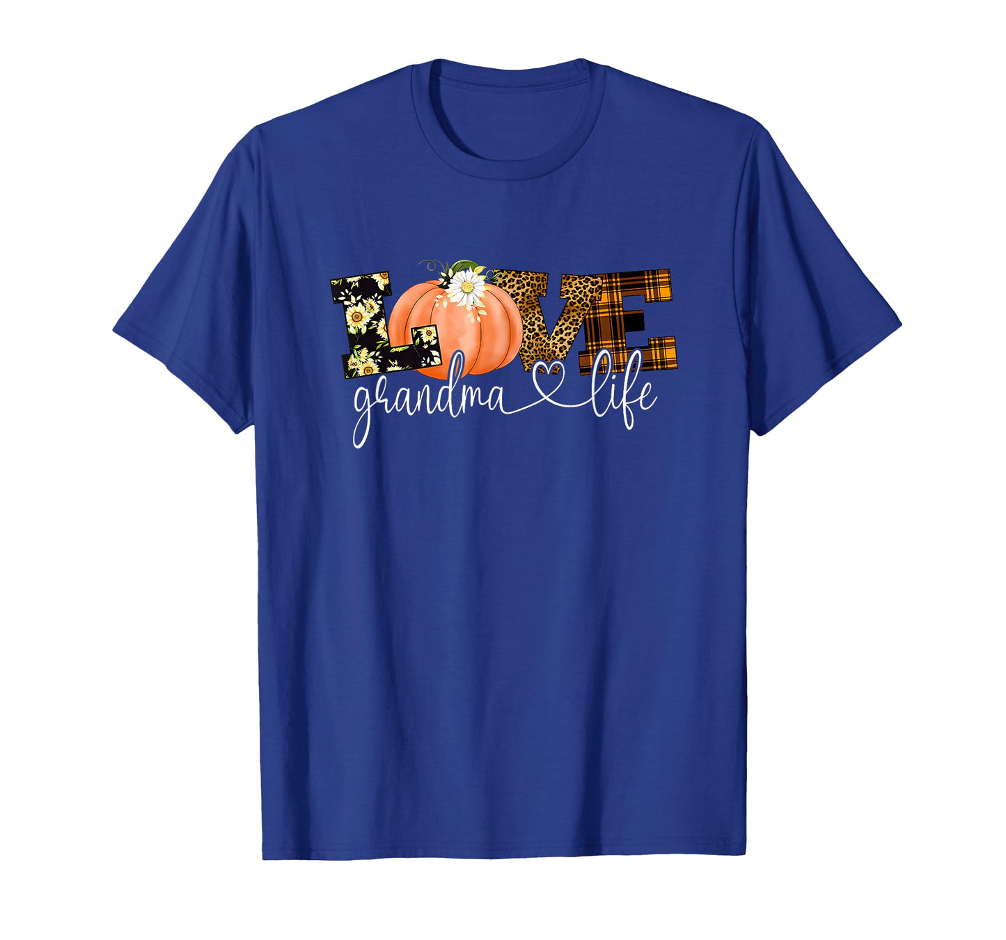 love grandma life fall season pumpkin T-Shirt
