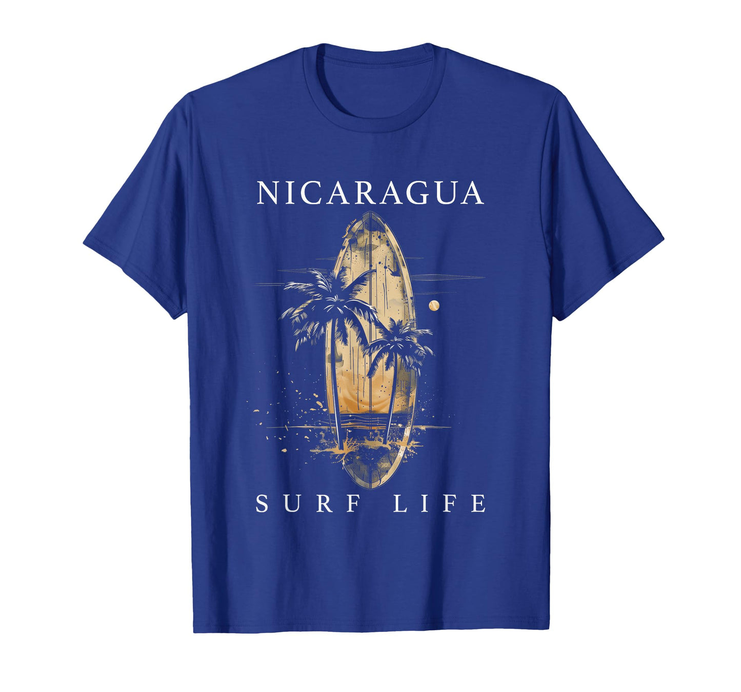 Nicaragua Nica Surf Vintage Surfing Surfer T-Shirt