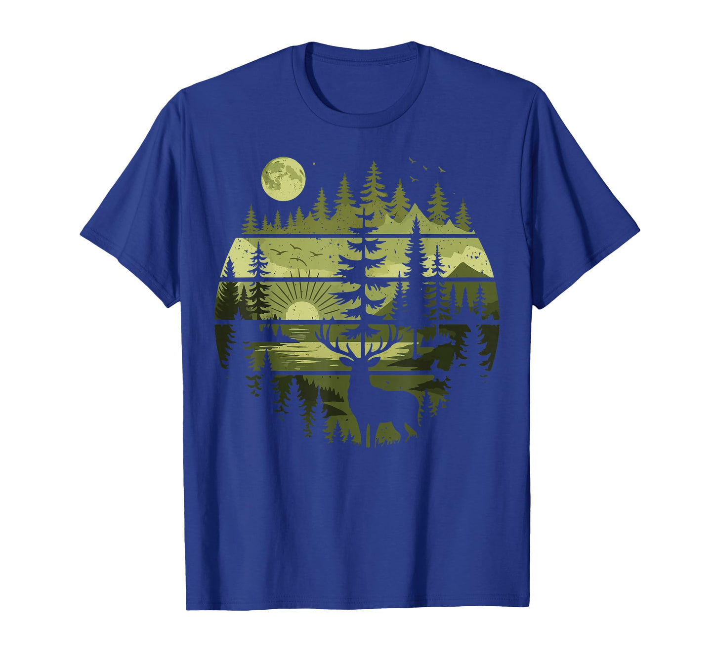 Forest Retro Nature Wildlife Outdoor T-Shirt