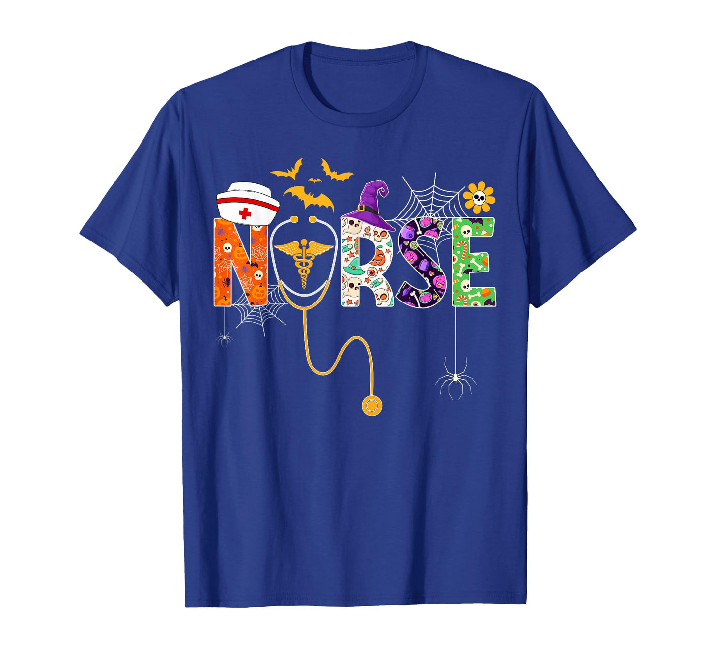 Halloween Nurse Life Funny Nursing Stethoscope Spooky Nurse T-Shirt