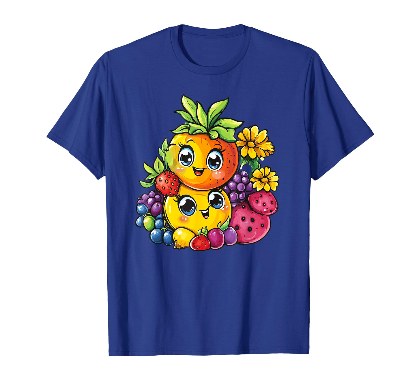 Adorable Kawaii Fruits With Smiling Faces T-Shirt