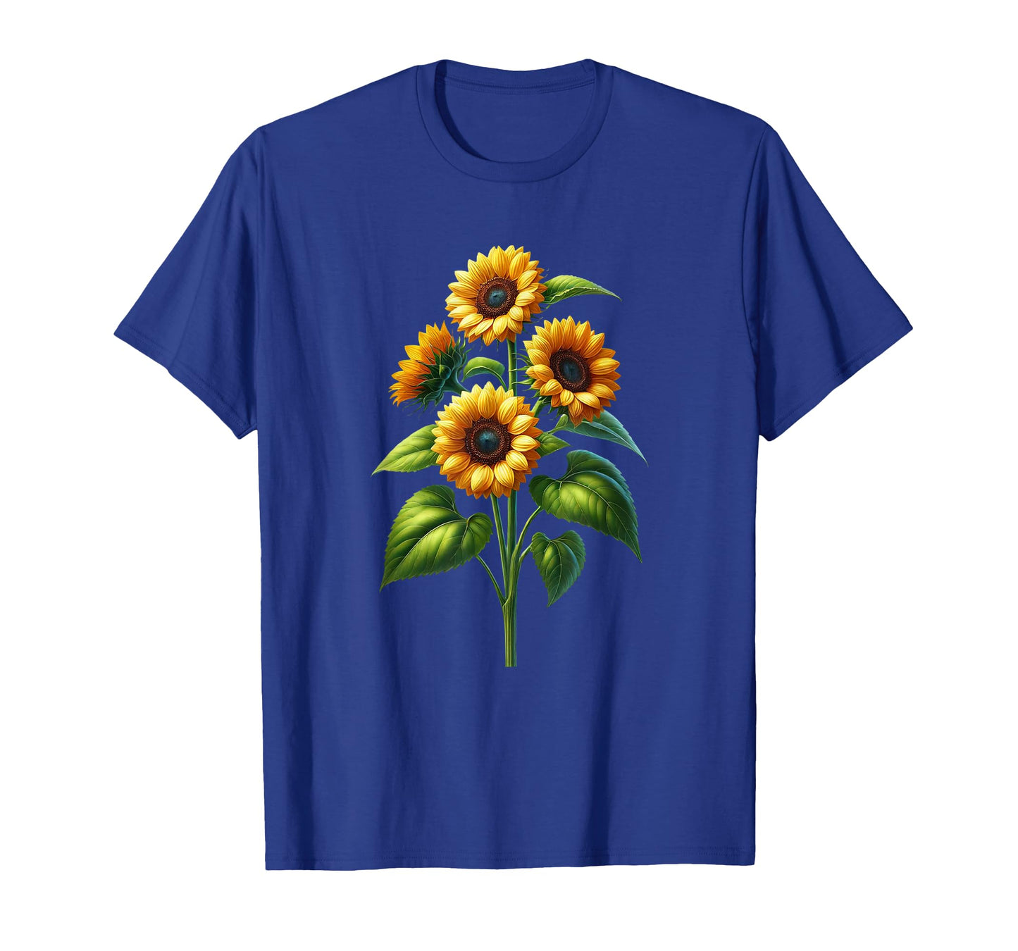 Yellow Sunflowers Sunflower Flower Tendril Flower Floral T-Shirt