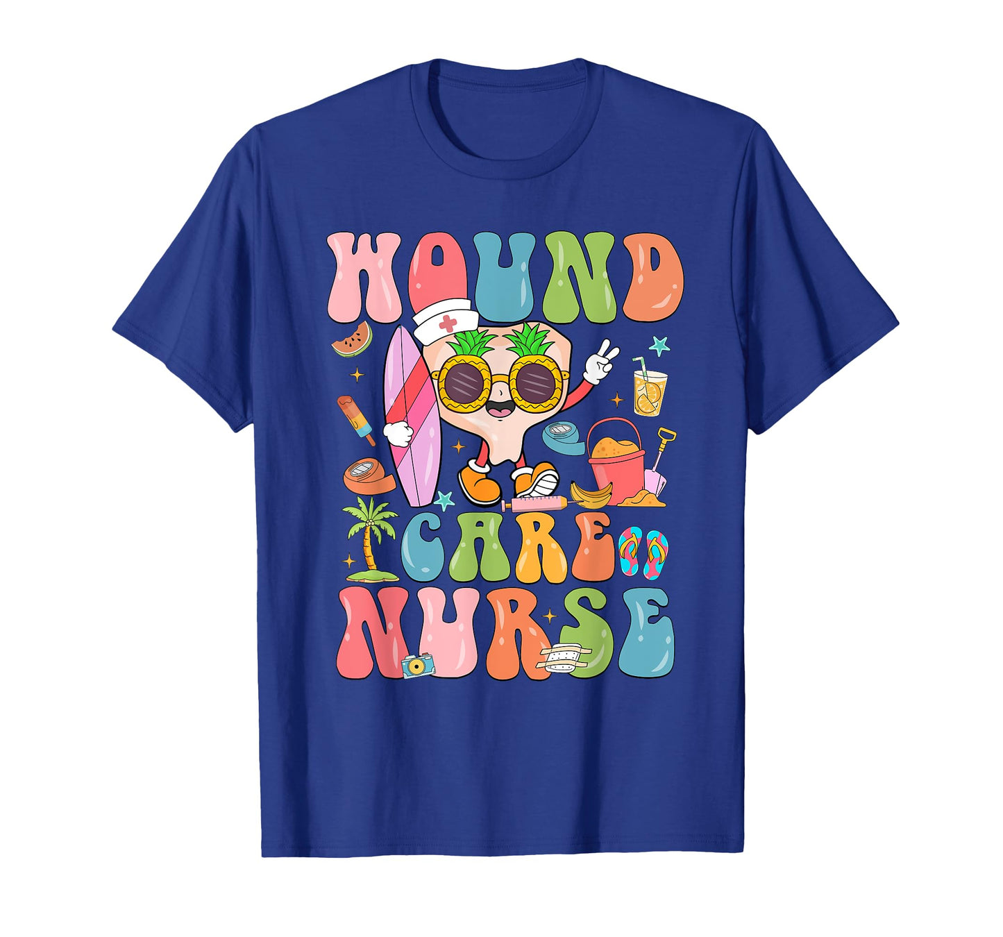 Funny Wound Care Nurse Summer Vibes Nurse Specialist T-Shirt