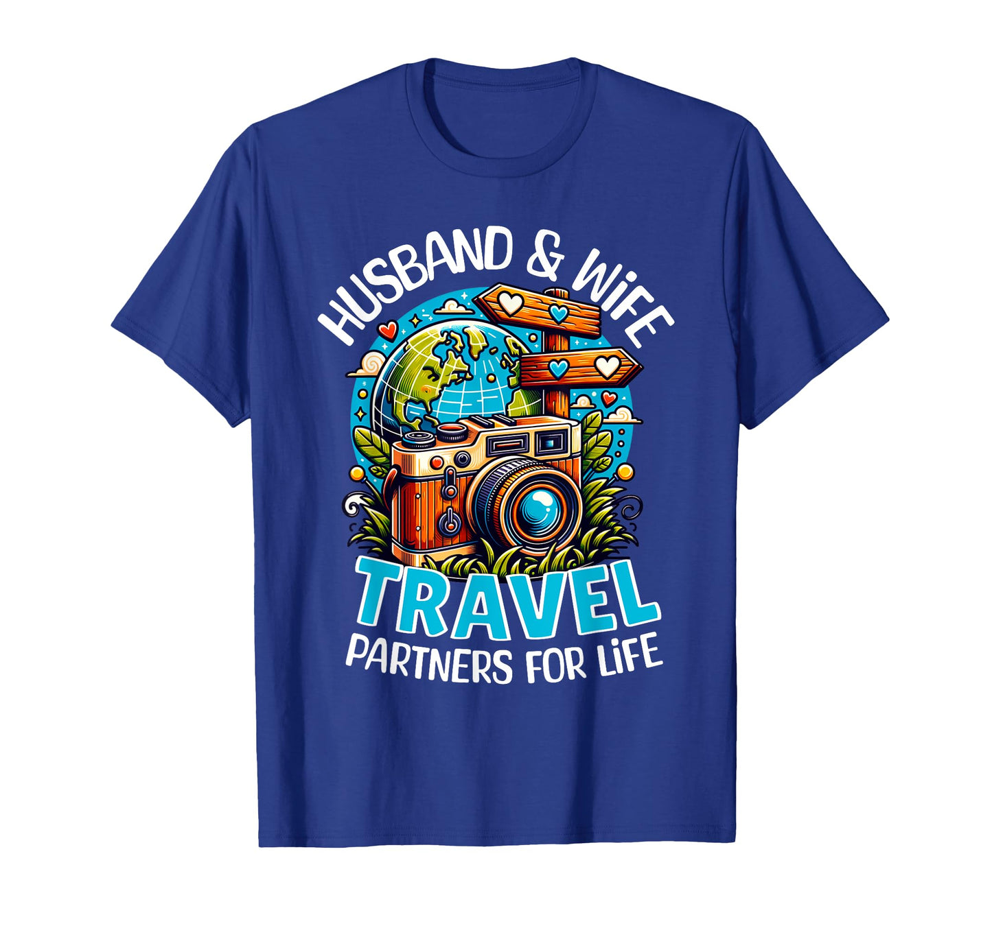 Couple Matching Husband And Wife Travel Partners For Life T-Shirt