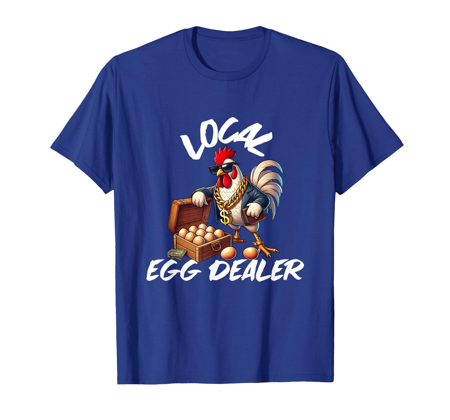Local Egg Dealer Retro Chicken Funny Farmer Easter T-Shirt