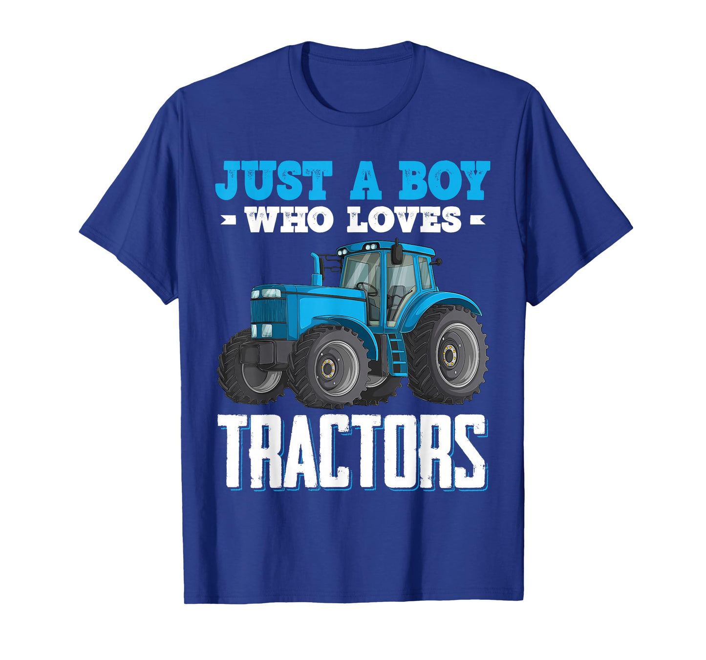 Just A Boy Who Loves Tractors Farm Trucks Boys Toddlers Kids T-Shirt