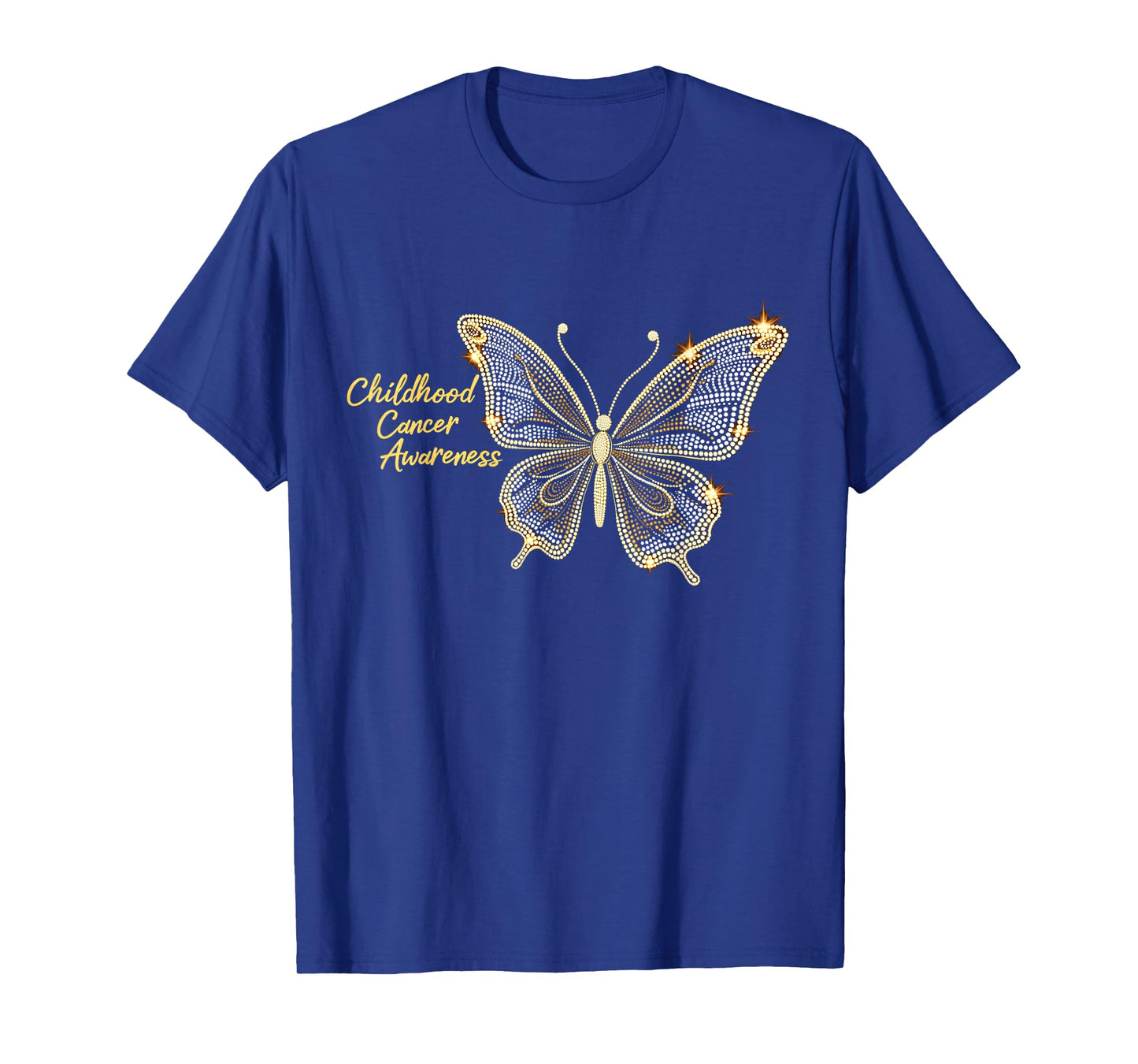 Childhood Cancer Awareness Butterfly Warrior Supporter T-Shirt