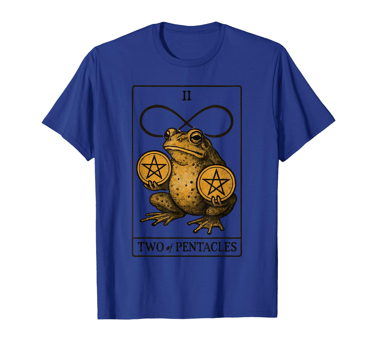Toad Two Of Pentacles Tarot Card T-Shirt