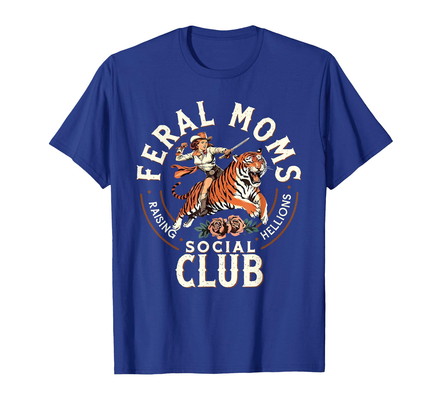 Feral Moms Social Club Feral Wife Trendy Mom Life Women Mama T-Shirt