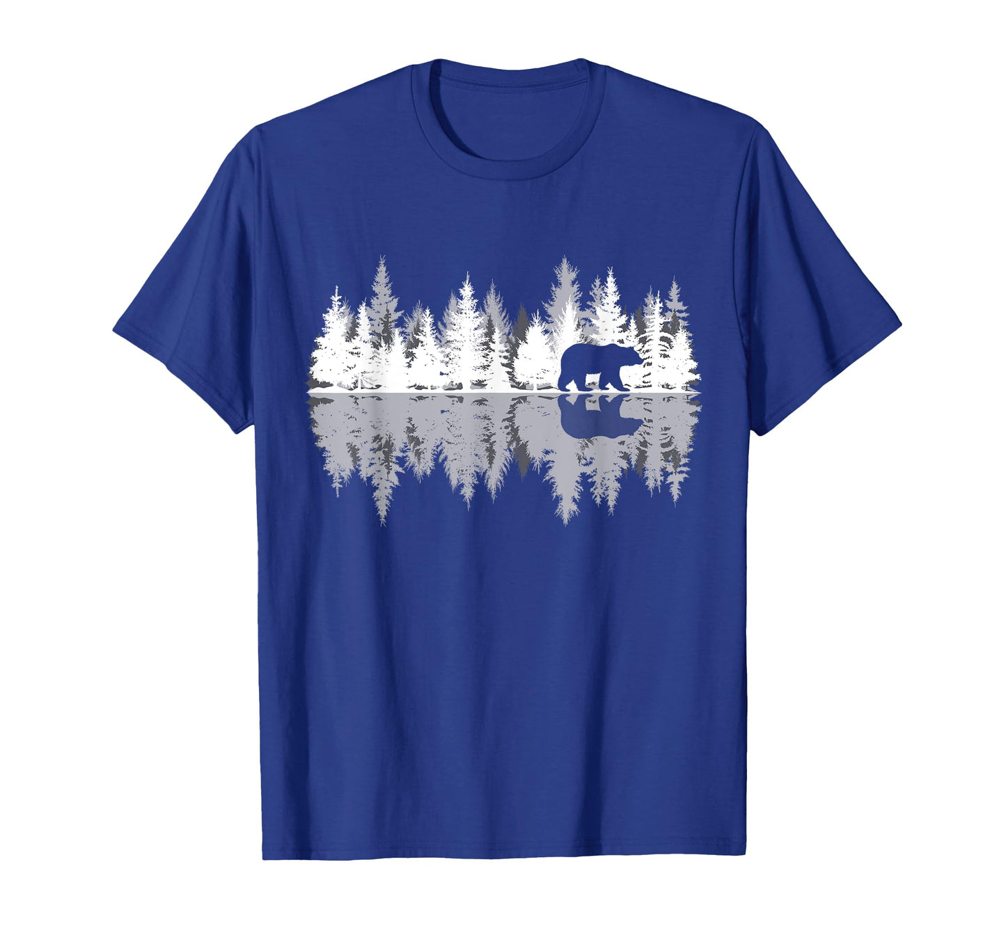 Retro Wildlife Bear Outdoor Forest Nature Outdoor Reflection T-Shirt