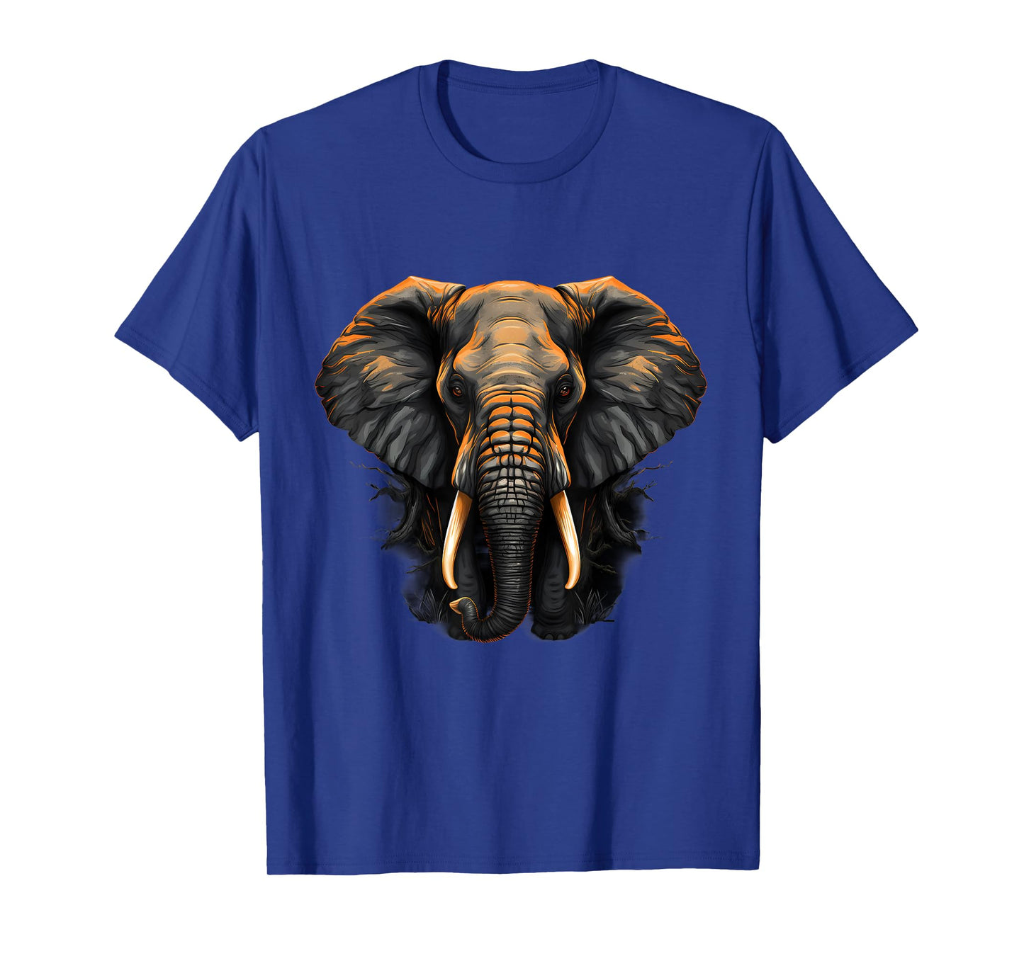 Elephant Portrait Artwork Wildlife Safari Nature Savanna T-Shirt