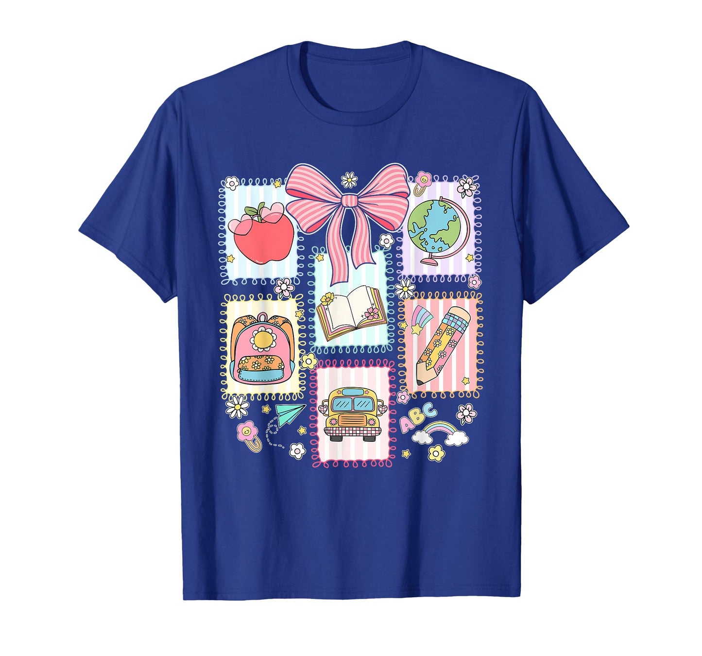 Coquette Bow Teacher Back To School Teacher Life Student Kid T-Shirt