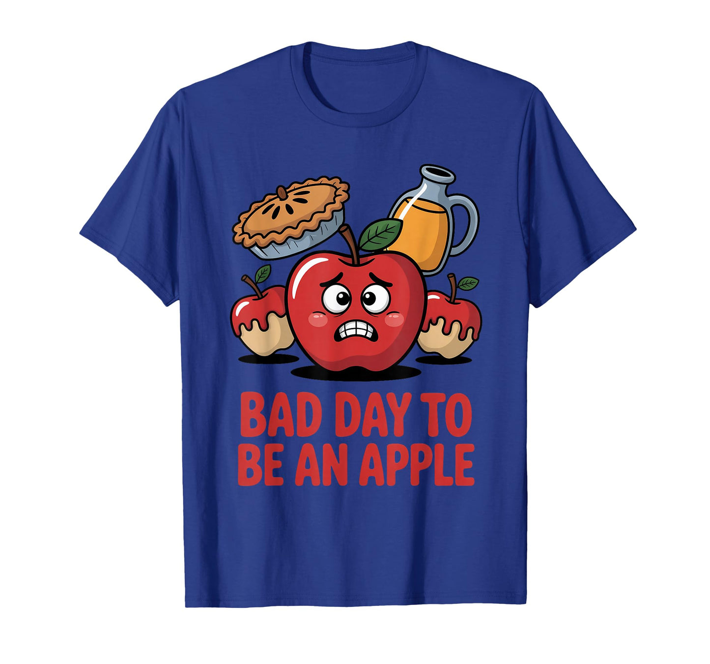 Bad Day to Be an Apple Pun Funny Thanksgiving Fall Season T-Shirt