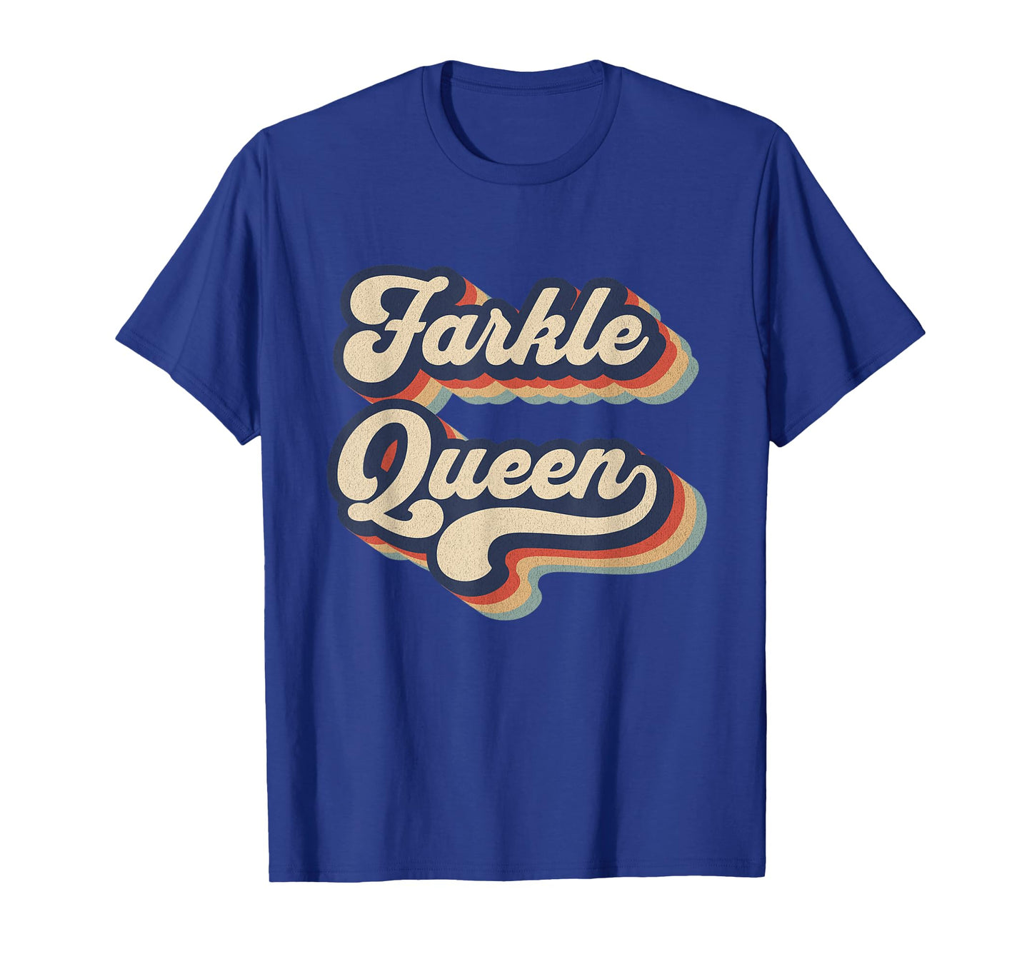 Farkle Queen Vintage Farkle Dice Game Womens T-Shirt