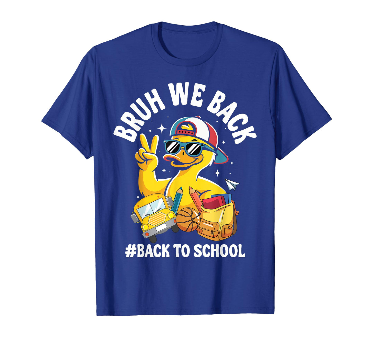 Bruh We Back Retro Back To School Teachers Kids Boys Girls T-Shirt