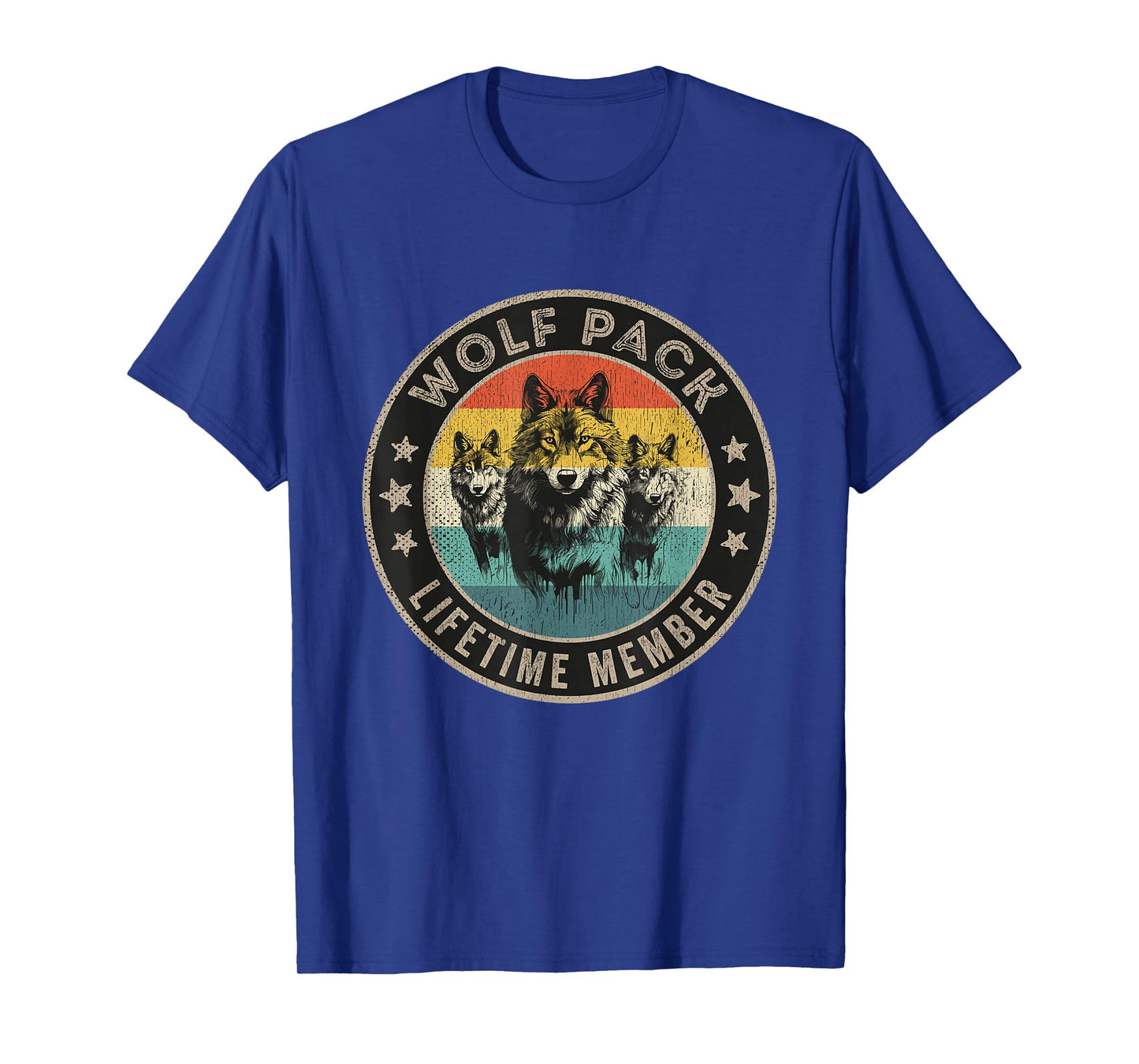 Wolf Pack Men Three Wolves Women Kids Lifetime Member T-Shirt