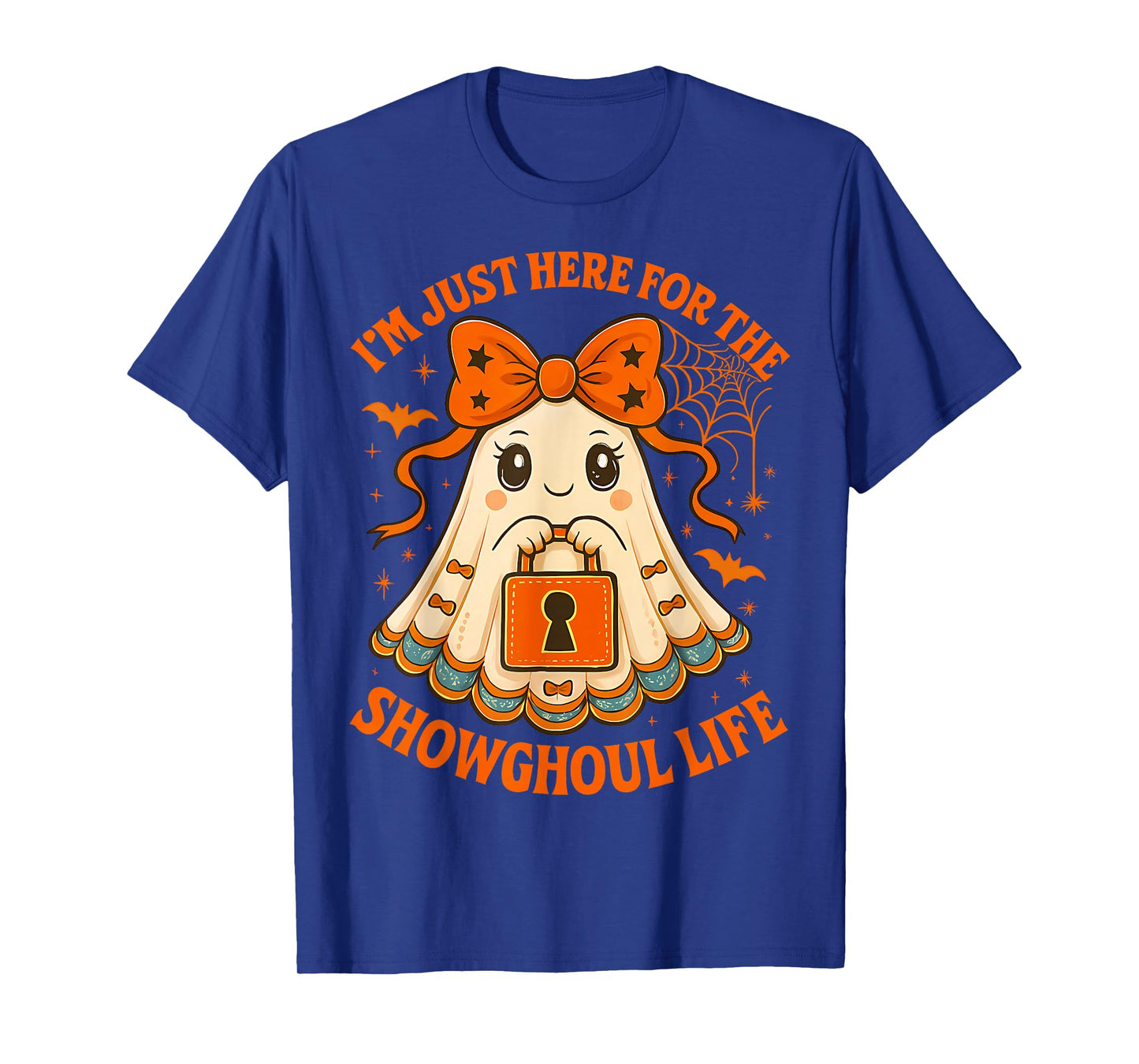 Halloween Showghoul Life Ghost Orange Bow Women Girl T-Shirt