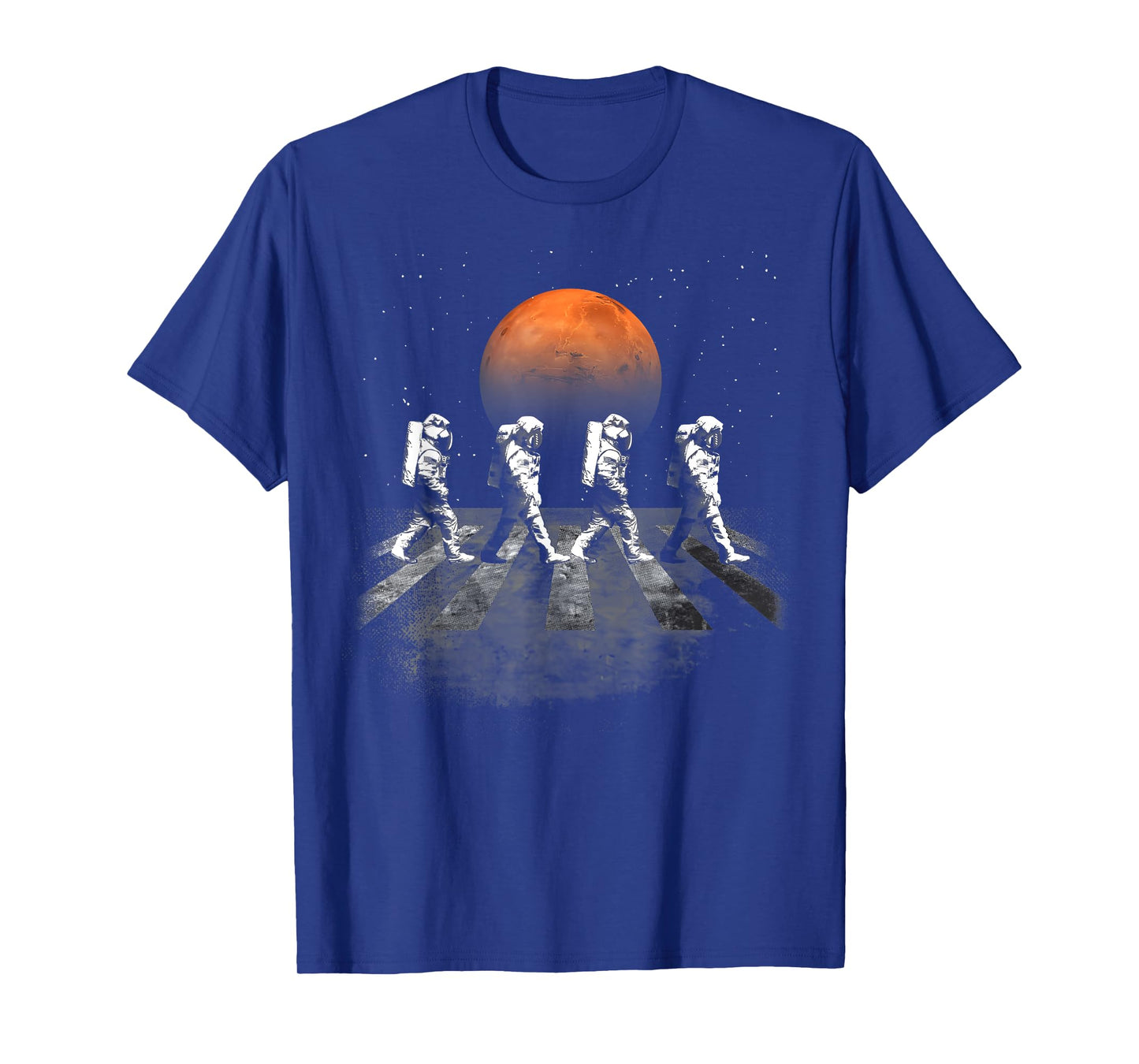 Astronauts In Walking In Space Occupy Mars Funny Men Women T-Shirt