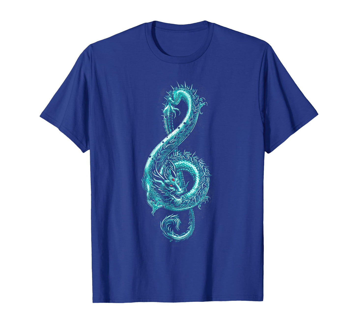 Musician Musical Instrument Music Notes Treble Clef Dragon T-Shirt