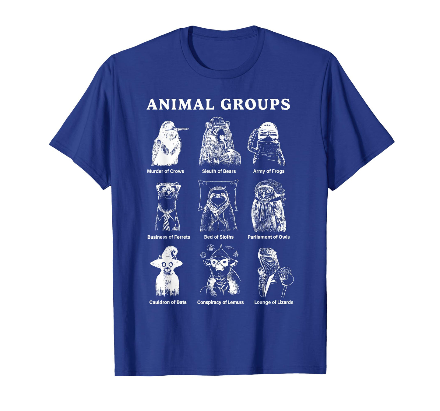 Animal Groups Educational Wildlife Animals Of The World T-Shirt