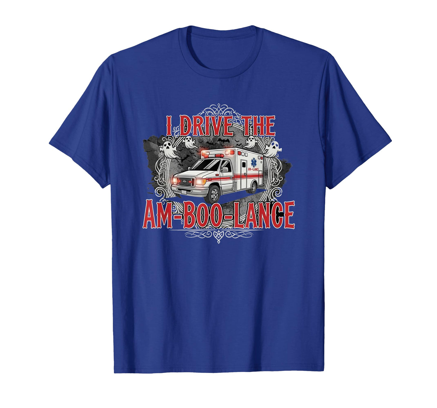 I Drive The Am-Boo-Lance Funny Halloween EMT Paramedic T-Shirt