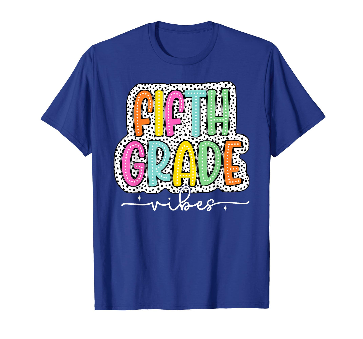 5th Fifth Grade Vibes Back to School Dalmatian Dots T-Shirt