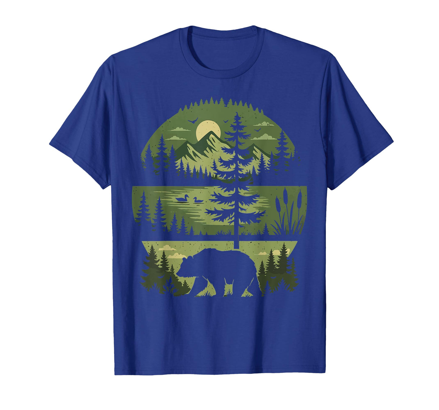 Forest Retro Nature Wildlife Outdoor T-Shirt