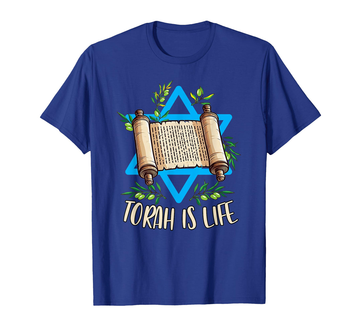 Torah Scroll Jewish Happy Simchat Torah Hebrew Torah Is Life T-Shirt