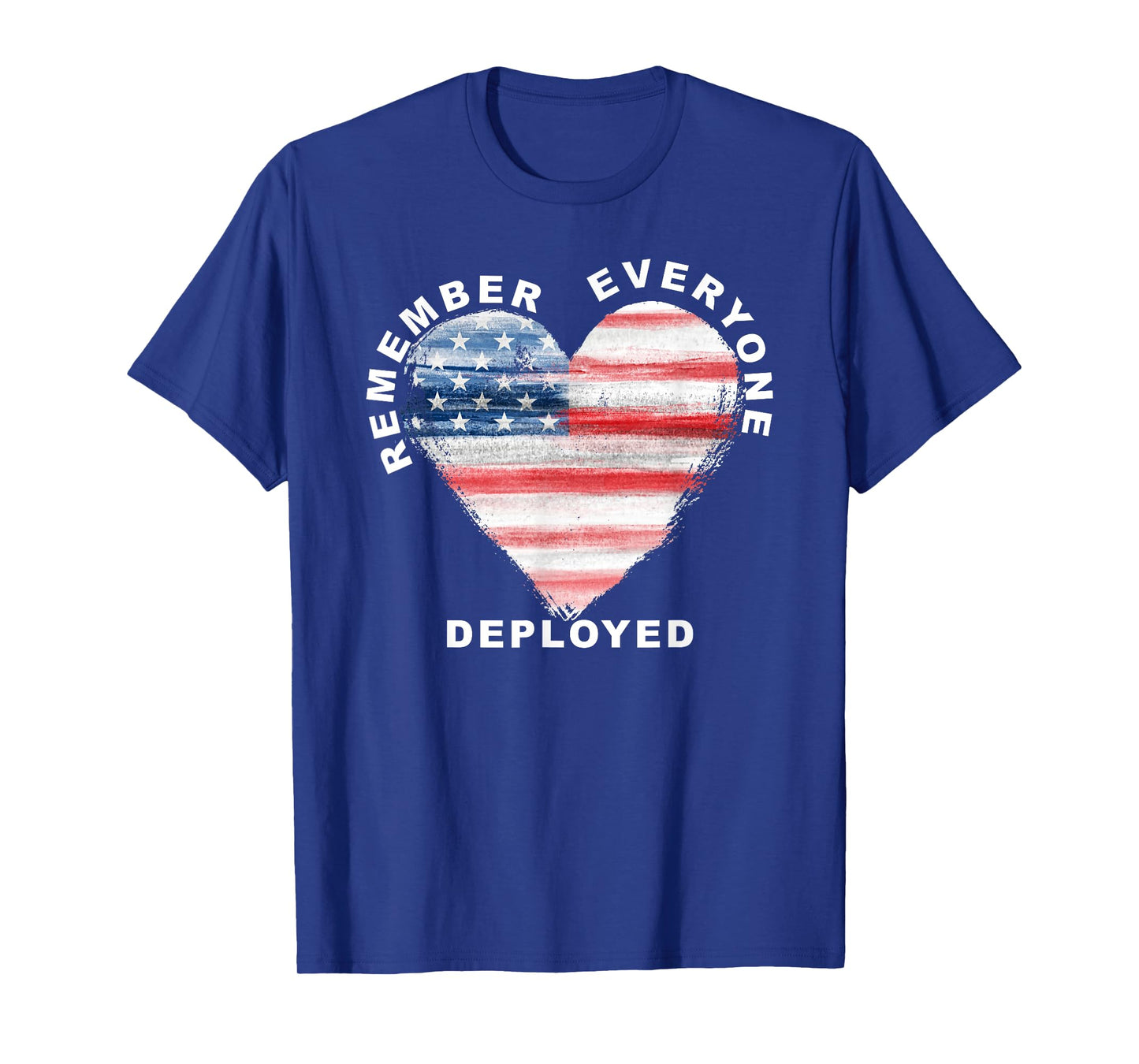 RED Friday Remember Everyone Deployed Military Heart Flag T-Shirt